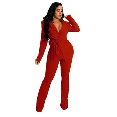 Naisten puku 2-osainen setti naisten housupuvut toimistovaatteet naisten business casual -asut kaksi osaa