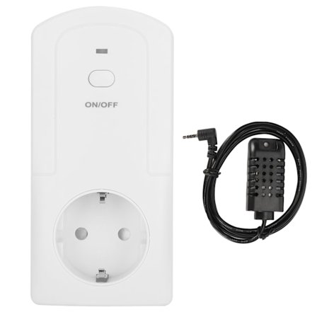 TS-5000 90-250V Älykäs pistorasia Ajoitus Lämpötila Kosteus Valvontakytkin Pistorasia Kotikäyttöön EU-pistoke 50/60Hz