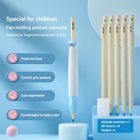 Penneholder for skrivestilling Silikonblyantgrep 04 04