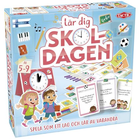 TACTIC Spel Lär dig skoldagen - Lyreco - Skola och förskola - Lekmaterial - Spel - Från 5 - 6 år