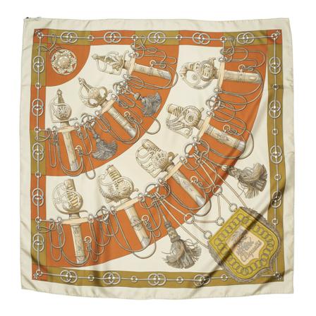 Hermès Vintage Pre-owned Halstørklæde Orange, Dame Vintage Accessories, Størrelse: ONE Size
