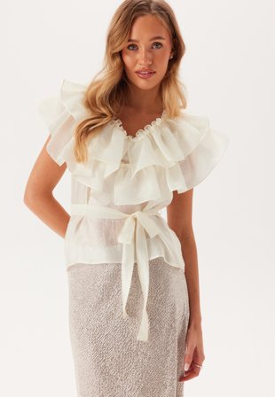 Ida Sjöstedt Eyra Top Cream White Klær