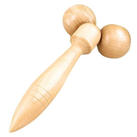 Helsemassasjeverktøy for ansikt, nakke, skuldre - Rulle i tre, ryggmassasje, ansiktsløft