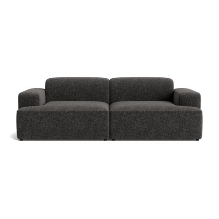 Madrid 3 personers sofa - Genesis Antracit - 238x101x75cm - Komfortabel Flyder Sofa - Antracit Grå 3 Personers Sofa