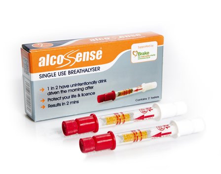 AlcoSense Single Use Breathalyzer UK - Multi Limit Disposable Chemical Alcohol Tester