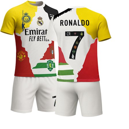 2025-2026 CR7 NO.7 RONALDO Legend Drakter Barn Voksen Fotballdrakt Uten sokker