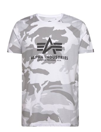 Alpha Industries Basic T-Shirt Bl Camo - White - M