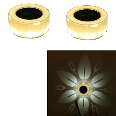 2 stk solcelledrevet utendørslampe, dekorativ lampe, vegglampe,