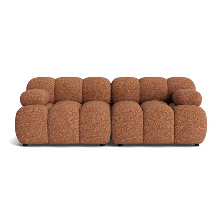 Puffy 2 personers sofa - Puente Brun terracotta - 190x95x64 - Sofa Lænestol, 2 personers sofa
