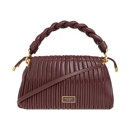 Kate Spade Pleated shoulder Taske Brun, Dame Skuldertasker, Størrelse: ONE Size
