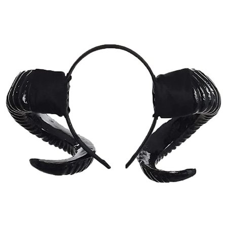 Hårbøjle med fårehorn - Skovdyr Cosplay Fotografiudstilling til Halloween Kostumefest Foto