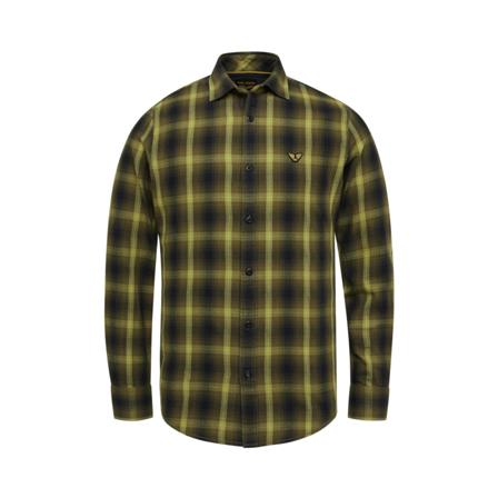PME Legend, Verhemd- PME L/S Shirt CTN Yarn Dyed Twill Check Geel, Heren, Maat:3XL
