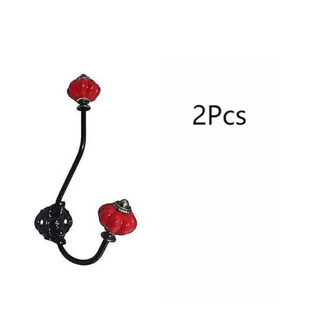 Vaatekoukku S-koukut Musta Keramiikka Kurpitsat Takkikoukku 2kpl Avainteline Seinälle Hattukoukut Koristeelliset Takkikoukut