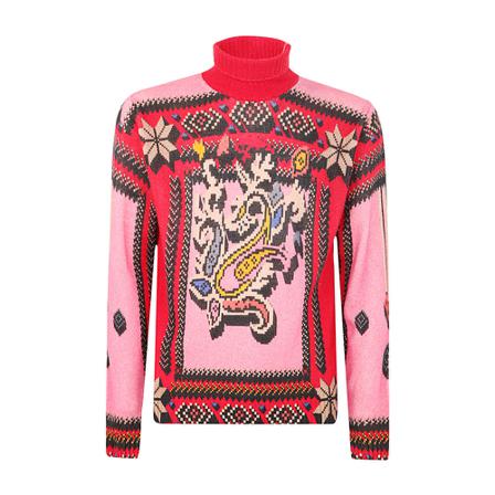 Etro, Turtlenecks Roze, Heren, Maat:L