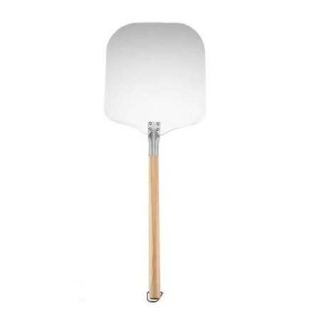 Pizzaspade 30 cm Pizzamatkvalitet Vikbar Värmebeständig Rostfri Trähandtag Breddad Slät Yta Hög Hållfasthet Avtagbart Huvud Stabil Pizz