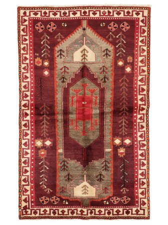 Alfombra Lori 138X224 Rojo Oscuro/Negro (Lana, Persia/Irán)
