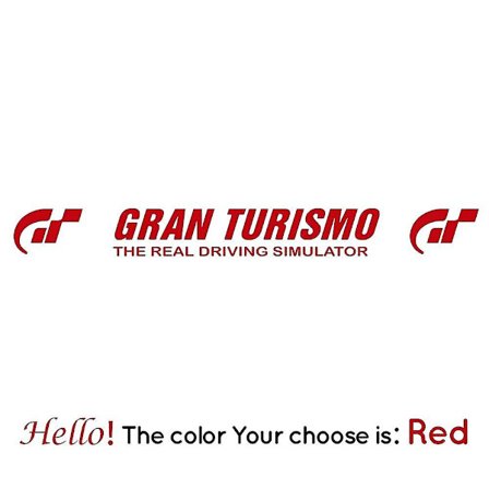 Muodin tuulilasi Gran Turismo -auton tarrat Voiture Fashion vinyylitarra auton koristeelliset tarvikkeet musta/valkoinen vinyylitarra