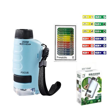 Miniscope Kids, lommemikroskop for barn, bærbart mikroskop