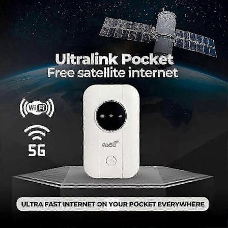 Gratis satellitinternet i lommen, router ubegrænset satellitinternet bærbar satellitinternet WiFi, Ultra Link Freeui