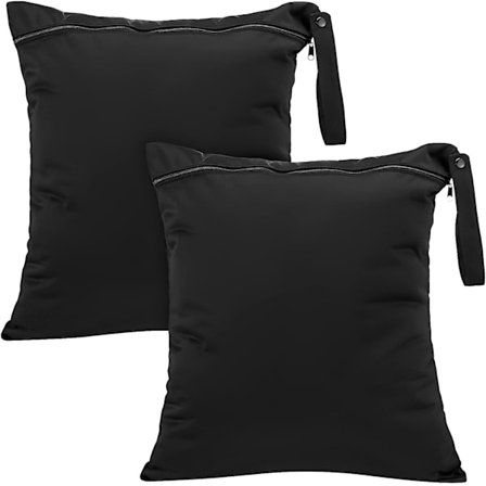 2 kpl Suuri Matkalaukkupussi Pestävä Vedenpitävä Märkä Uimapuku Treeni Kuiva Laukku Kuntosalille Likaisille Vaatteille Uinti Jooga (Tavallista Mustaa)