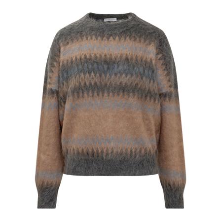 Brunello Cucinelli, Round-neck Knitwear Beżowy, Kobieta, Rozmiar: M