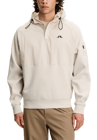 J.Lindeberg Mijo Hybrid Hoodie Hoodies & sweatshirts Herr Grå S