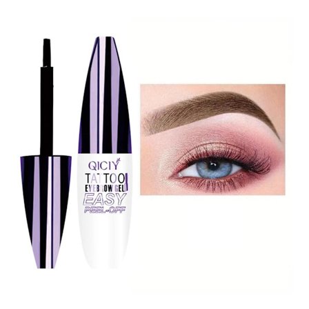 ^Hållbar 3-dagars tatuering Lätt att dra av ögonbrynsgelkräm för kvinnor, långvarig