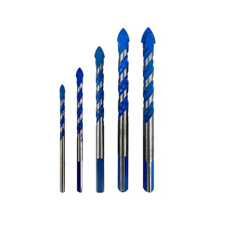 Glasflisebor, 4 stk. Multi-materiale trekant porcelæn metalbor kompatible med glasfliser marmor spejl træ, 6 mm/8 mm/10 mm/12 mm