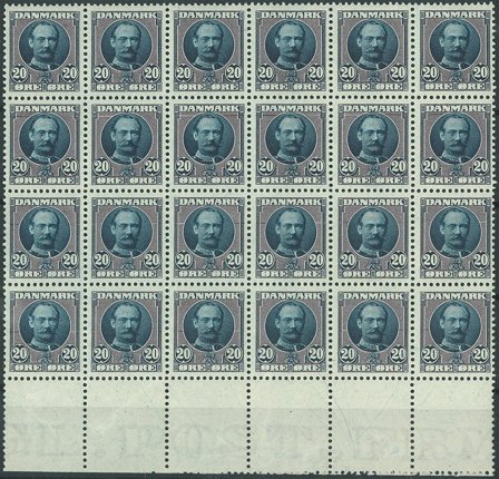 Danmark - AFA 56 ubrugt 24-blok