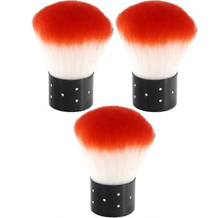 1 st - Nagelfiltsborste för akryl- och UV-gelnaglar, mjuk och dammfri, för att ta bort damm och rengöra, nagelkonstverktyg