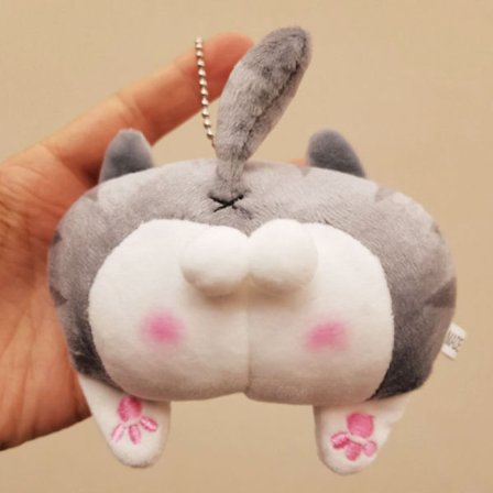Ny e Cat Butt Plysj nøkkelring Rumpe Soft Fidget Toy Girls Child