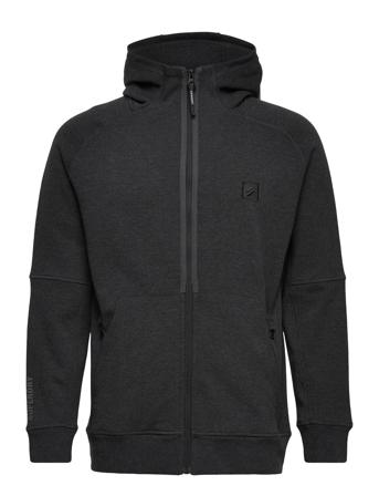 Code Tech Zip Hood Sweat-shirt Tröja Grå Superdry Sport