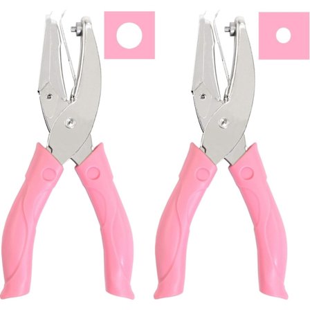 1/16 och 1/8 tum små mini-formade cirkelmetallhålstansar för en hand