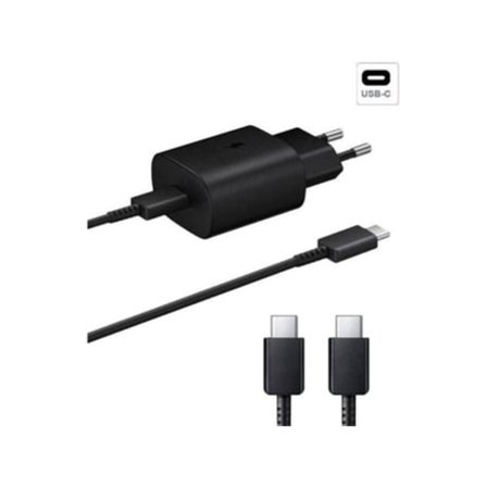 Hurtiglader Ladekabel og Base Kit for Samsung Galaxy A32 5G 45W USB-C Svart