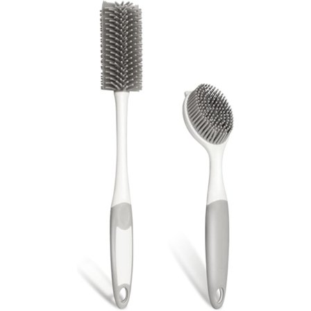 2 vaskebørster, opvaskebørste med opvask, køkkenvaskebørste, gulvbørste, opvaskebørste