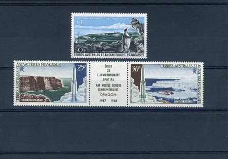 TAAF - Fransk antarktis Terr. - Luftpost - Årgang 1968 - Postfrisk