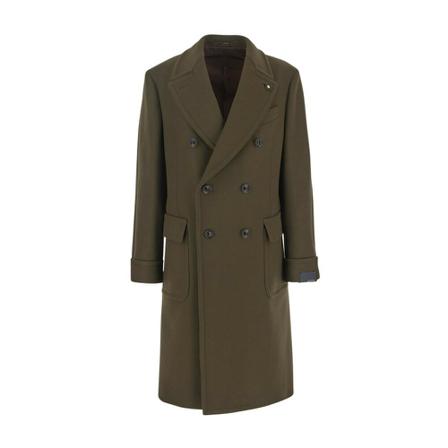 Lardini, Double-Breasted Coats Groen, Heren, Maat:XL