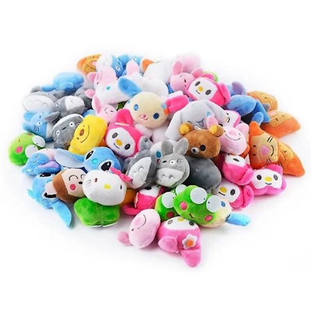 20/40 stk. Kawaii plys bamse legetøj 5-6cm sød kanin bjørn panda dyr plys legetøj mini klo maskine plys bamse pige gaver