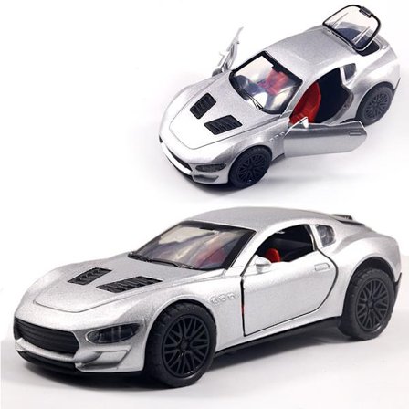 Pojkars sportbil leksak i silver