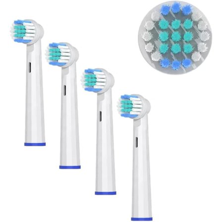 Elektriska tandborsthuvuden 4-pack, kompatibla med Braun, Oral B