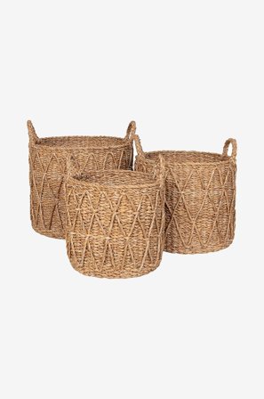 House Nordic - Kori Krabi 3 kpl - Ruskea - Piensäilytys - - Homeroom