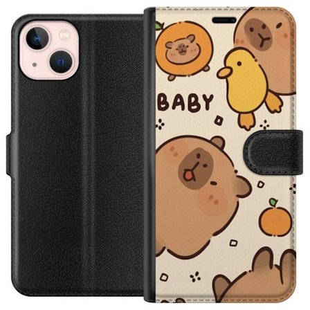 Yhteensopiva Lompakkokotelo Apple iPhone 13 mini Kawaii Vauva Kapibaari