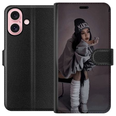 Kompatibelt Lommeboketui til Apple Apple iPhone 16 Lisa Blackpink K-pop Idol Musikk