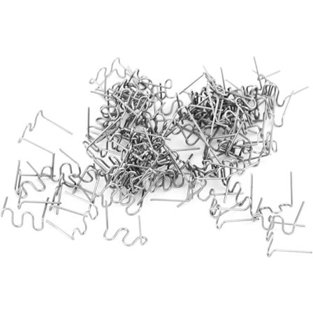 Varme stifter i rustfritt stål, plast stiftemaskin, sveising reparasjon 100 stk 0,8 mm automatisk støtfanger reparasjon forhåndskutte sveisestifter 