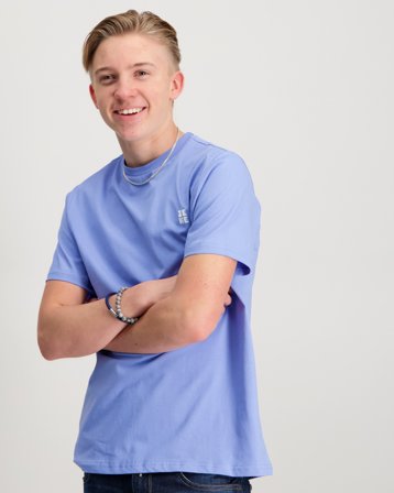 Zeke Essential Chest Print Tee Blå T-shirts Dreng - Kids Brand Store