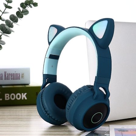 Wireless Bluetooth Kids Headphones, Cat Ear Bluetooth Wireless/wired Headphones ,led Lig