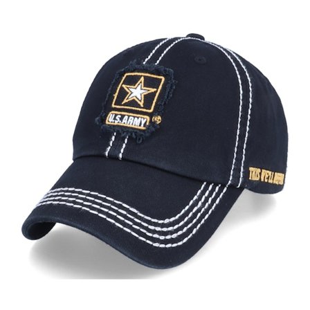 U.S. Army - Black unconstructed Czapka Z Daszkiem - US Army Logo This We ́ll Defend Black Dad Cap @ Hatstore