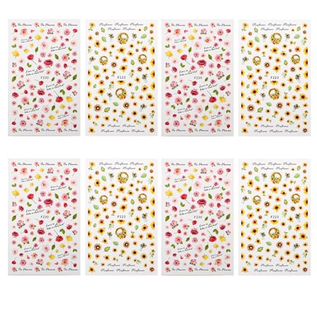 8 Ark Negleklistermærker DIY Negleklistermærke Neglewrap Klistermærker Salon Neglekunst Neglekunst Ornamenter