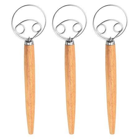 Deigvisp, brødblander, kjøkkendeigkrok, trehåndform2 KLB