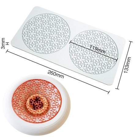 Blomster Æble Pære Kage Blondeform 06 06